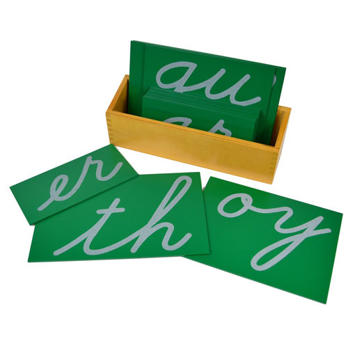 Sandpaper Letters - digraph, cursive
