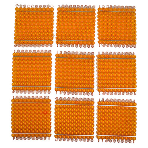 Golden Bead Hundred Squares (set of 9)