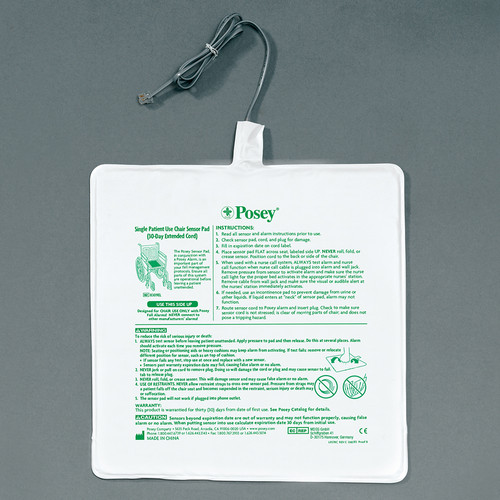 Posey 8309EL Sensor, Chair, Single Patient Use, Extended ...