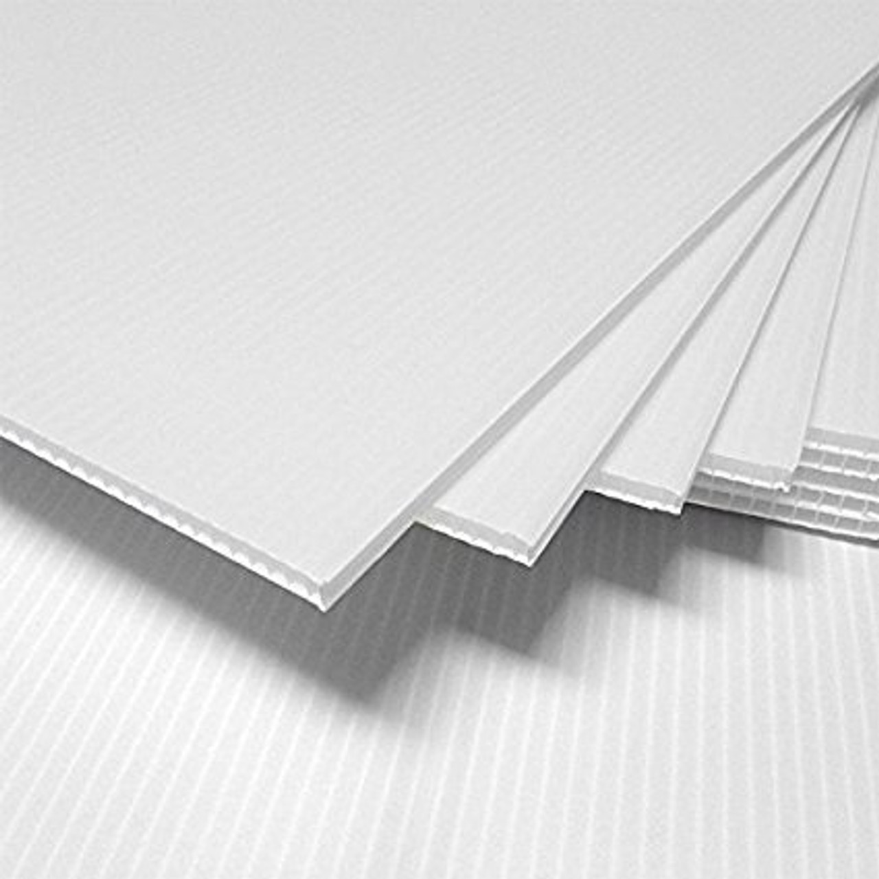 4mm Corrugated plastic sheets 48 X 96 10 Pack 100 Virgin White