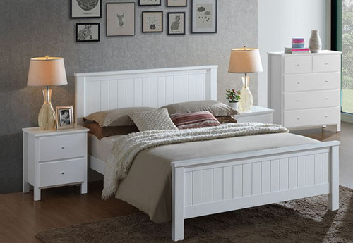 3 piece king white bedroom suites - online furniture & bedding store