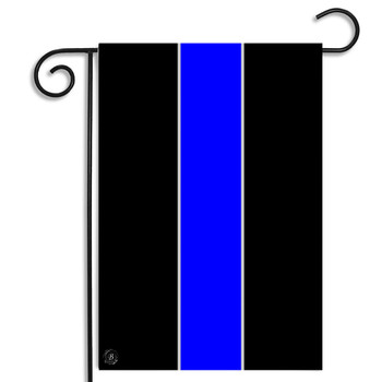 Thin Blue Line of law Enforcement Garden Flag Thin Blue Line of law Enforcement Garden Flag