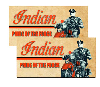 Indian Motorcycle Pride of the Force Police Decal Indian Motorcycle Pride of the Force Police Decal