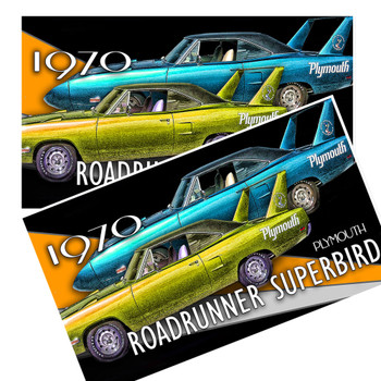 19070 Plymouth Superbird Decal pack of 4 19070 Plymouth Superbird Decal pack of 4