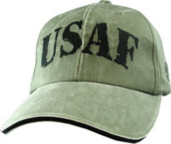 U.S. AIR FORCE Letters USAF Military Hat Official OD GREEN U.S. AIR FORCE Letters USAF Military Hat Official OD GREEN
