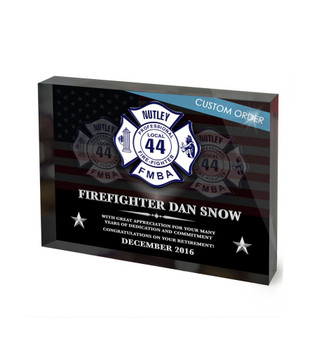 CUSTOM RECOGNITION ACRYLIC BLOCK (NRABF) - PERSONALIZED CUSTOM RECOGNITION ACRYLIC BLOCK (NRABF) - PERSONALIZED