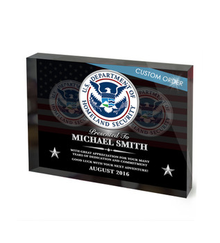 CUSTOM RECOGNITION ACRYLIC BLOCK (NRABG) - PERSONALIZED CUSTOM RECOGNITION ACRYLIC BLOCK (NRABG) - PERSONALIZED