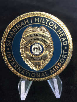 SAVANNAH HILTON HEAD AIRPORT POLICE CHALLENGE COIN RARE SAVANNAH HILTON HEAD AIRPORT POLICE CHALLENGE COIN RARE
