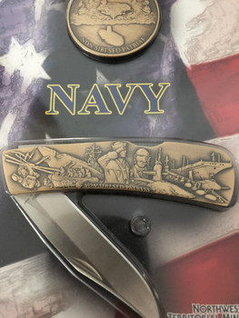 FREE Navy Coin minted to match Navy Lockback Knife FREE Navy Coin minted to match Navy Lockback Knife