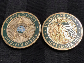 SUMTER CTY SHERIFF HURRICANE COIN RARE SUMTER CTY SHERIFF HURRICANE COIN RARE