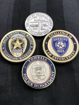 4 PACK OF TEXAS LAW ENFORCEMENT CHALLENGE COINS RARE PACK 4 PACK OF TEXAS LAW ENFORCEMENT CHALLENGE COINS RARE PACK