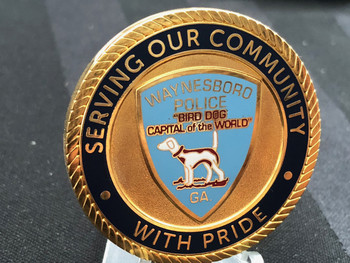 WAYNESBORO GA POLICE CHALLENGE COIN WAYNESBORO GA POLICE CHALLENGE COIN