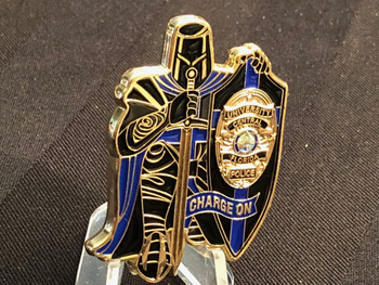 MOST UNIQUE BLUE KNIGHT UCF POLICE COIN MOST UNIQUE BLUE KNIGHT UCF POLICE COIN