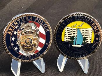 AVENTURA POLICE FL CITY OF EXCELLENCE COIN AVENTURA POLICE FL CITY OF EXCELLENCE COIN