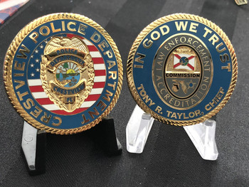 CRESTVIEW POLICE FL CHALLENGE COIN RARE CRESTVIEW POLICE FL CHALLENGE COIN RARE