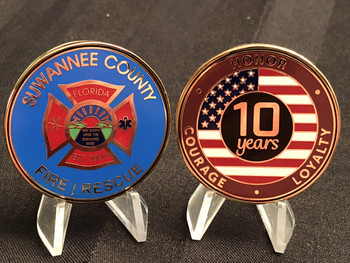 SUWANNEE CTY FL FIRE & RESCUE CHALLENGE COIN RARE SUWANNEE CTY FL FIRE & RESCUE CHALLENGE COIN RARE