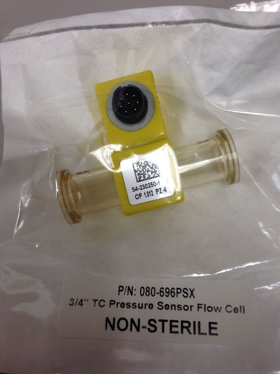 SciLog SciPres Pressure Sensor Flow Cell 080696PSX; 3/4" TC