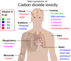 Carbon Dioxide Symptom Diagram