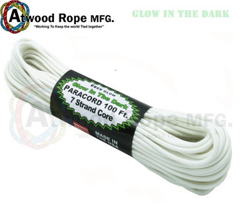 Atwood Rope Paracord | 550lb | 100ft | GLOW IN THE DARK 1 Atwood Rope Paracord | 550lb | 100ft | GLOW IN THE DARK 1