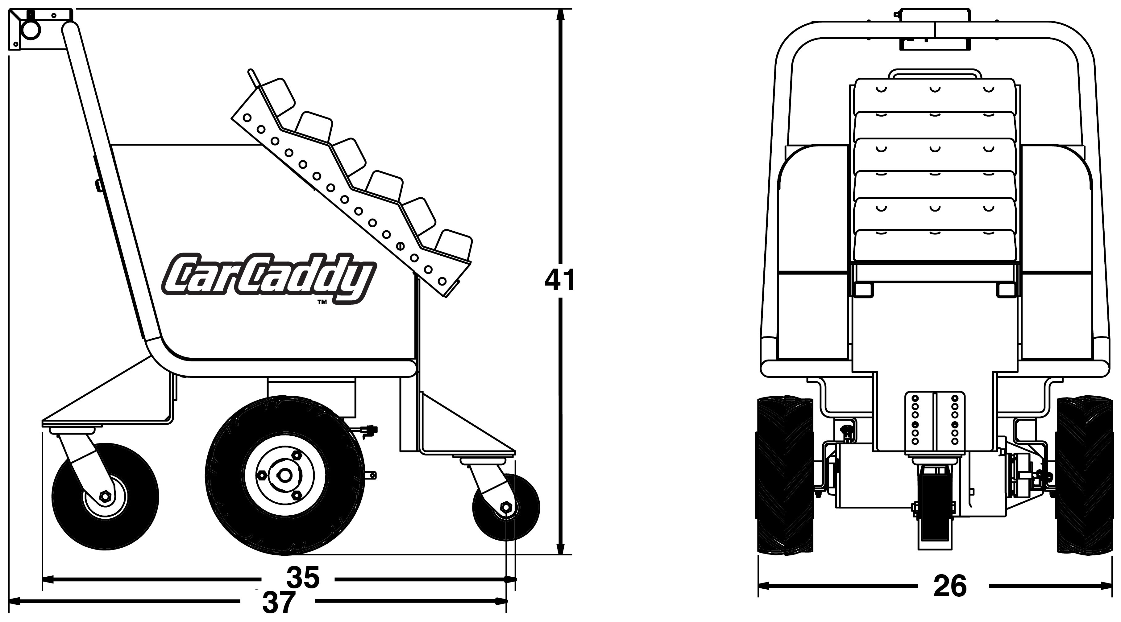 Carcaddy - 20,000 Lbs Electric Car Pusher