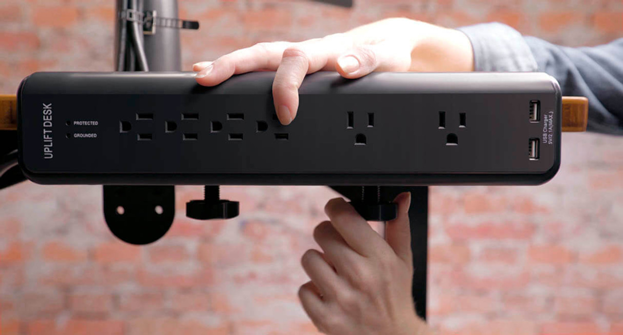 Uplift Clamp On Surge Protectors With Usb Charger Includes 6 Cord And Lighted On Off Switch