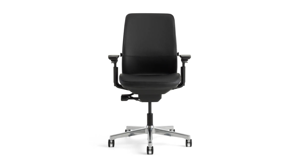 steelcase amia chair in leather