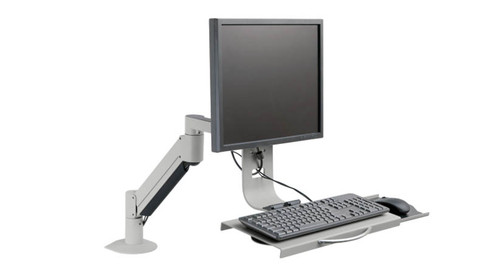Innovative Data Entry Monitor Arm and Keyboard Tray