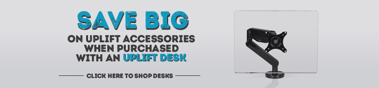 Save big on UPLIFT monitor arms when bundled with a desk. Shop UPLIFT desks now.