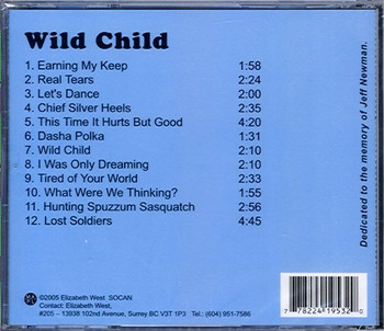 Elizabeth West CD Wild Child Elizabeth West CD Wild Child