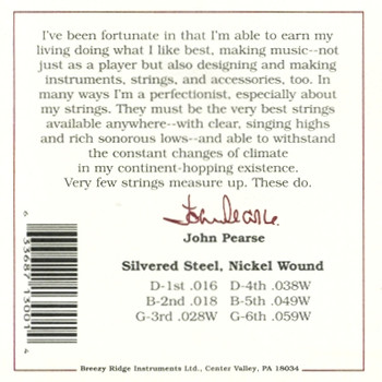 John Pearse #3000 Nickel Wound Resophonic/Acoustic John Pearse #3000 Nickel Wound Resophonic/Acoustic