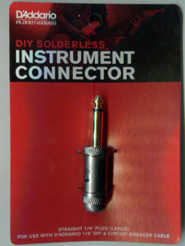 D'Addario DIY Straight 1/4" Plug (large) D'Addario DIY Straight 1/4" Plug (large)