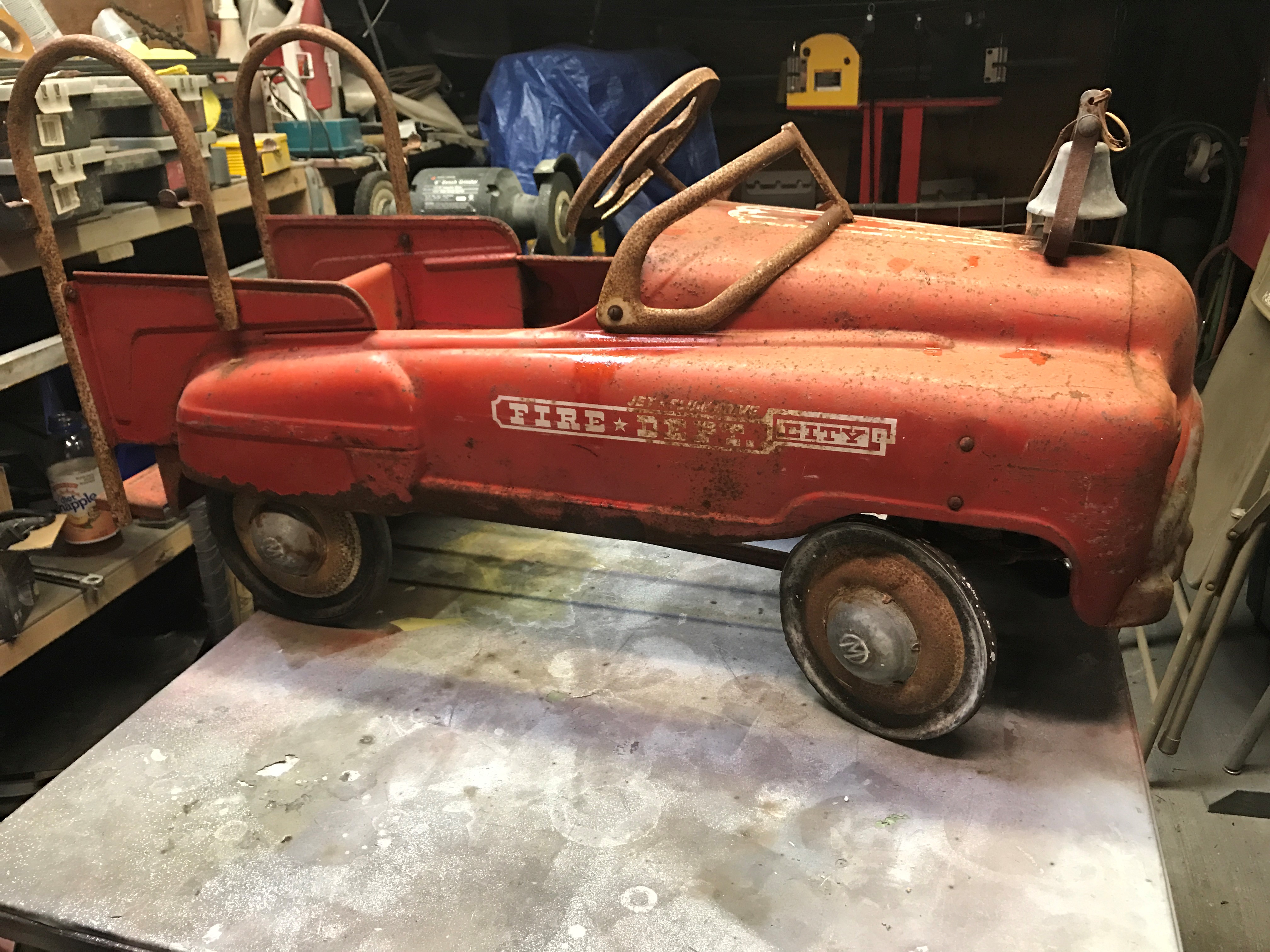 restored pedal cars