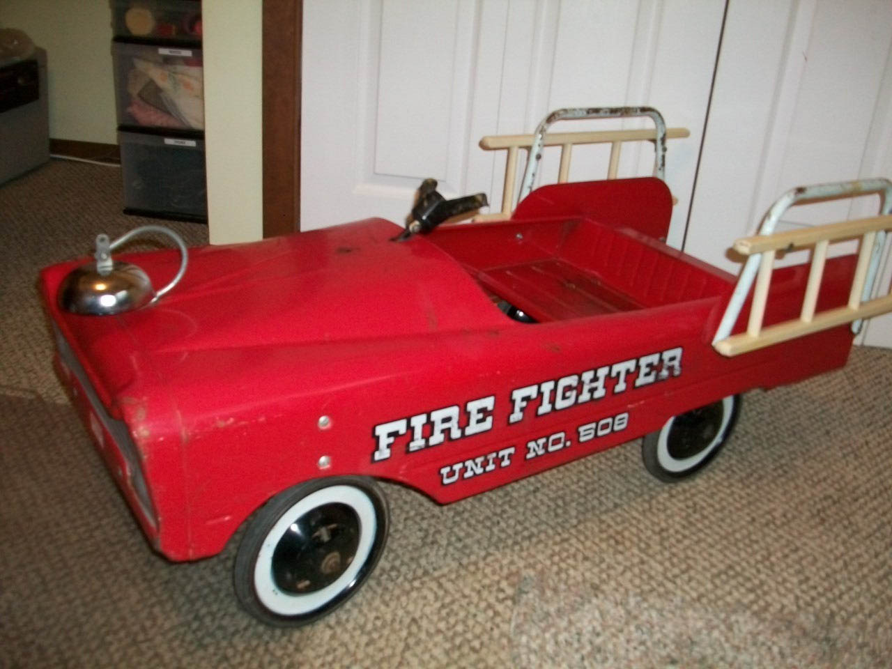 amf fire truck pedal car