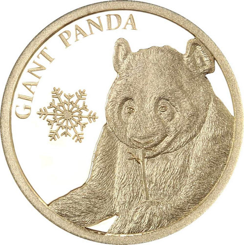 Giant Panda Snowflake Bear 0.5g Pure Gold Coin Tokelau 2017 Giant Panda Snowflake Bear 0.5g Pure Gold Coin Tokelau 2017
