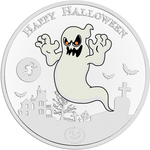 THE GHOST – GLOW IN THE DARK – 1 OZ Silver Coin Niue 2017 THE GHOST – GLOW IN THE DARK – 1 OZ Silver Coin Niue 2017