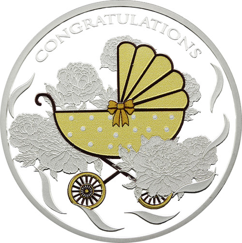 BABY PRAM 1 oz Silver Coin 2018 Tokelau BABY PRAM 1 oz Silver Coin 2018 Tokelau