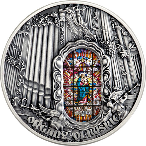 The Organs of Oliwa Cathedral 2 Oz Silver Coin 2000 Francs The Organs of Oliwa Cathedral 2 Oz Silver Coin 2000 Francs
