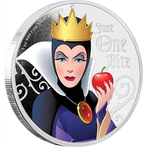 EVIL QUEEN Disney Villains 1 oz Silver Coin 2018 Niue EVIL QUEEN Disney Villains 1 oz Silver Coin 2018 Niue