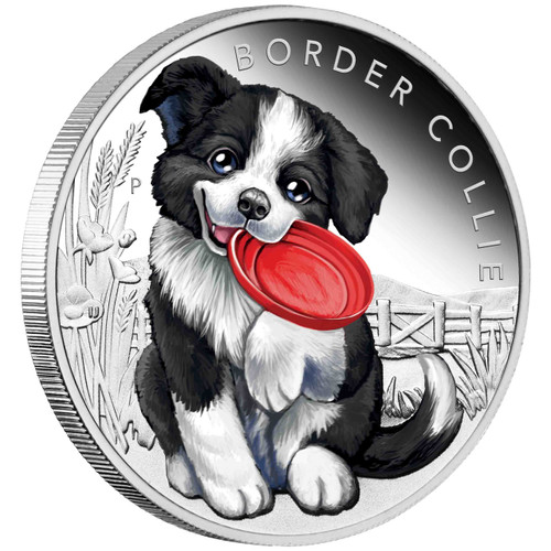 Border Collie 1/2 oz Silver Proof 2018 Australia Border Collie 1/2 oz Silver Proof 2018 Australia