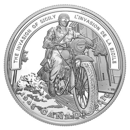 THE INVASION OF SICILY – SECOND WORLD WAR BATTLEFRONT SERIES –2018 $20 1 oz Proof Silver Coin THE INVASION OF SICILY – SECOND WORLD WAR BATTLEFRONT SERIES –2018 $20 1 oz Proof Silver Coin