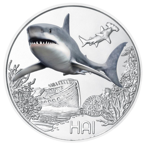 THE SHARK Colorful Creatures - Glow-in-the-Dark Coin Austria 2018 THE SHARK Colorful Creatures - Glow-in-the-Dark Coin Austria 2018