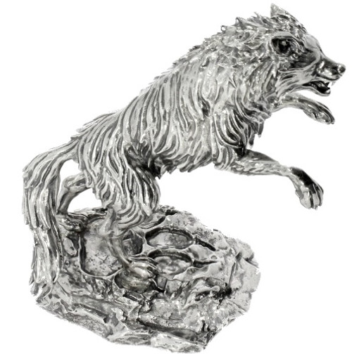 The TIMBER WOLF – Predator's Print Series - 8 oz Solid Silver 3D STATUE The TIMBER WOLF – Predator's Print Series - 8 oz Solid Silver 3D STATUE