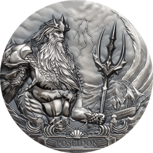 POSEIDON Sea Gods Of The World 3 Oz Silver Coin 20$ Cook Islands 2019 POSEIDON Sea Gods Of The World 3 Oz Silver Coin 20$ Cook Islands 2019