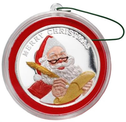 2018 SANTA CLAUS Color 1 oz Fine Silver Christmas Round 2018 SANTA CLAUS Color 1 oz Fine Silver Christmas Round