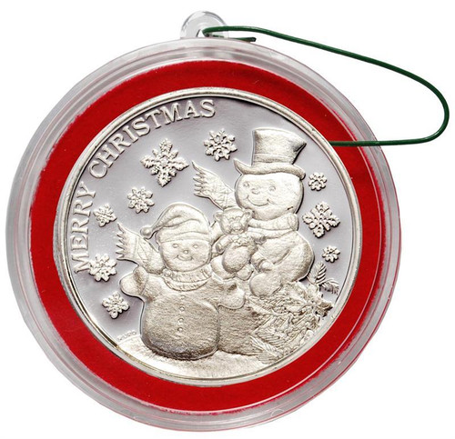 2018 SNOWMAN 1 oz Fine Silver Christmas Round 2018 SNOWMAN 1 oz Fine Silver Christmas Round