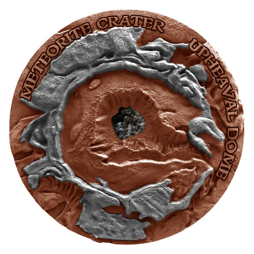 UPHEAVAL DOME Meteorite Crater 1 Oz Silver Coin 1$ Niue 2019 UPHEAVAL DOME Meteorite Crater 1 Oz Silver Coin 1$ Niue 2019
