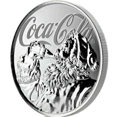 Coca-Cola® Holiday Coin - Limited Edition Silver 1 oz Certi-Lock® Fiji 2019 Coca-Cola® Holiday Coin - Limited Edition Silver 1 oz Certi-Lock® Fiji 2019