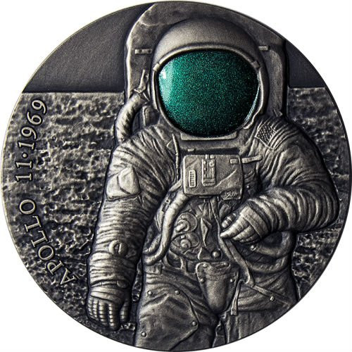 APOLLO 11 MOON 50th Anniversary UFO 3 Oz Silver Coin 3000 Francs Cameroon 2019 APOLLO 11 MOON 50th Anniversary UFO 3 Oz Silver Coin 3000 Francs Cameroon 2019