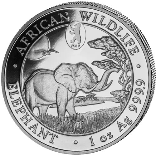 2019 ELEPHANT - Privy Mark WMF BERLIN Bear- 1 oz .9999 silver coin 2019 ELEPHANT - Privy Mark WMF BERLIN Bear- 1 oz .9999 silver coin