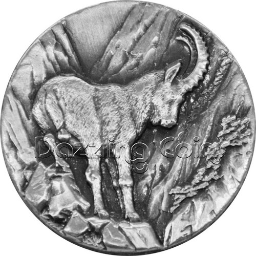 CAPRICORN SWISS WILDLIFE 2$ Niue 2014 .999 Silver Coin Relief CAPRICORN SWISS WILDLIFE 2$ Niue 2014 .999 Silver Coin Relief